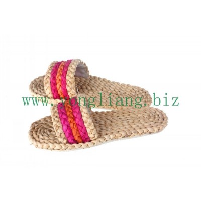 corn straw woven straw beach shoes