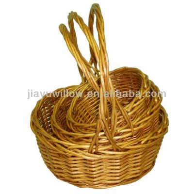 Hand made gift baskets empty with handle