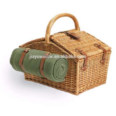 2017 Large empty hotsale wicker picnic baskets with lid