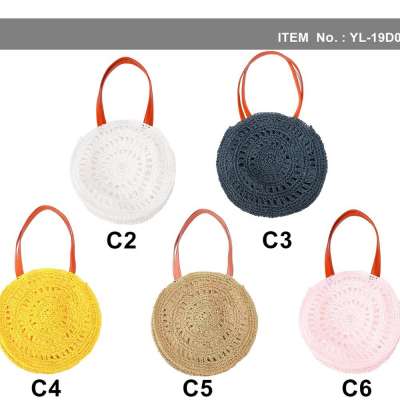 new fashion bag woven  handlebag crochet bag paper straw bag