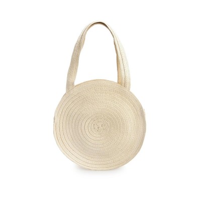 Natural Straw Bag Hand Woven Round Handle Handbags Water Hyacinth Handmade Summer Bag Beach Bag