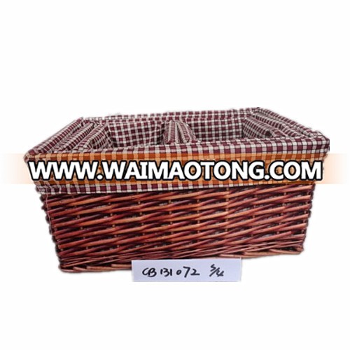 rectangular wicker basket storage basket for sundries