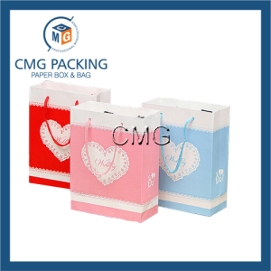 Printed Paper Hand Bag with PP Rope (DM-GPBB-064)